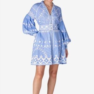 Scarlett Poppies Blue Dress with White Accents